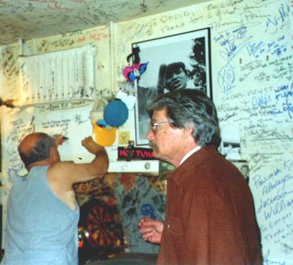 Signing the wall